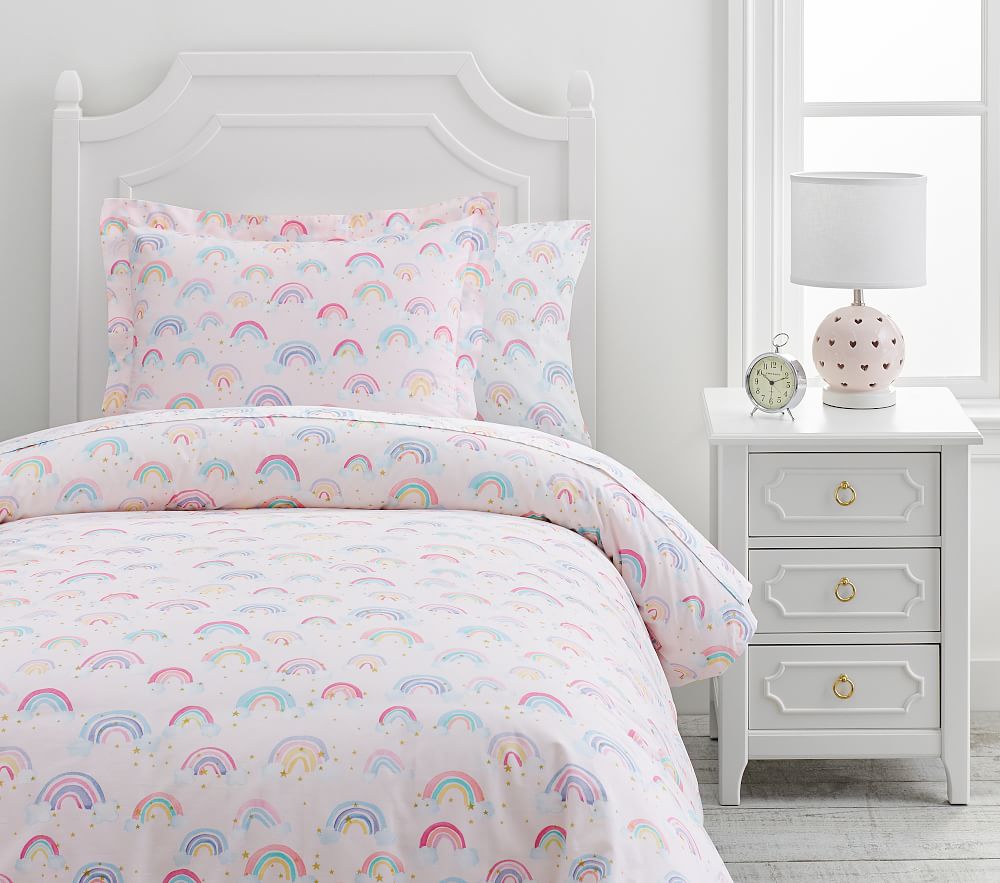 Organic Rainbow Cloud Duvet Cover
